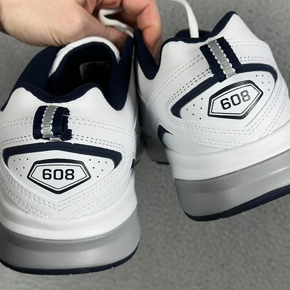 NEW New Balance 608v5 Shoes Mens 14 4E Extra Wide White Navy Training Athletic